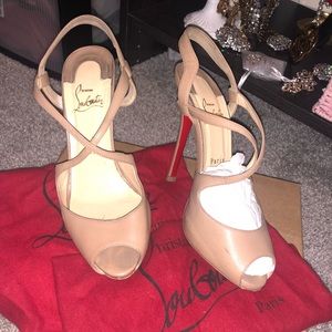 Nude Christian Louboutin heels